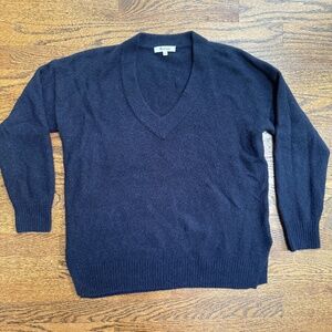 Madewell bartlett v-neck pullover sweater in coziest yarn